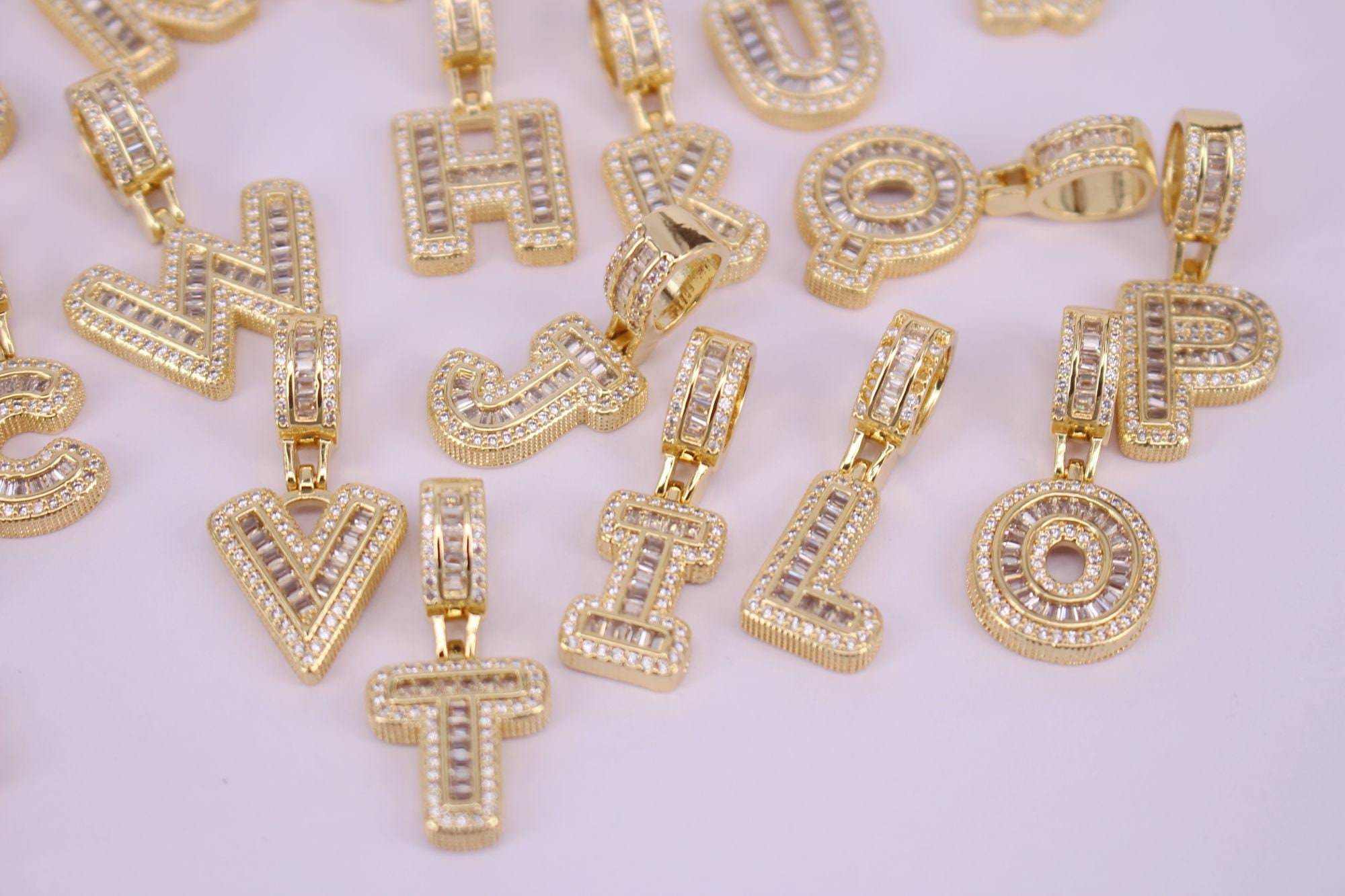HOT 1026pcs 1124 x33mm Gold plated Alphabet AZ Letters Etsy
