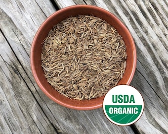 Organic Caraway Seeds Whole - 1 ounce of whole organic caraway seeds. Carum Carvi