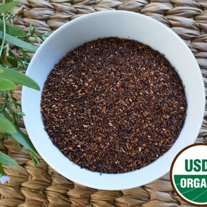 Organic Rooibos Tea - Loose, Dried - 1 ounce, Aspalathus linearis, red bush tea