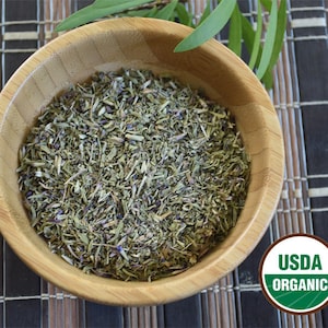 Organic Hyssop Herb, Dried - 1 ounce Cut & Sifted, Hyssopus officinalis