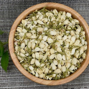 Jasmine Flowers Dried, Loose, Whole - 1-ounce Jasminum Odoratissimum