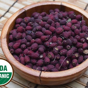 Organic Whole Hawthorn Berries - 2 ounces Crataegus monogyna