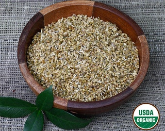 Organic Yarrow Flowers: Dried & Cut - 1 oz