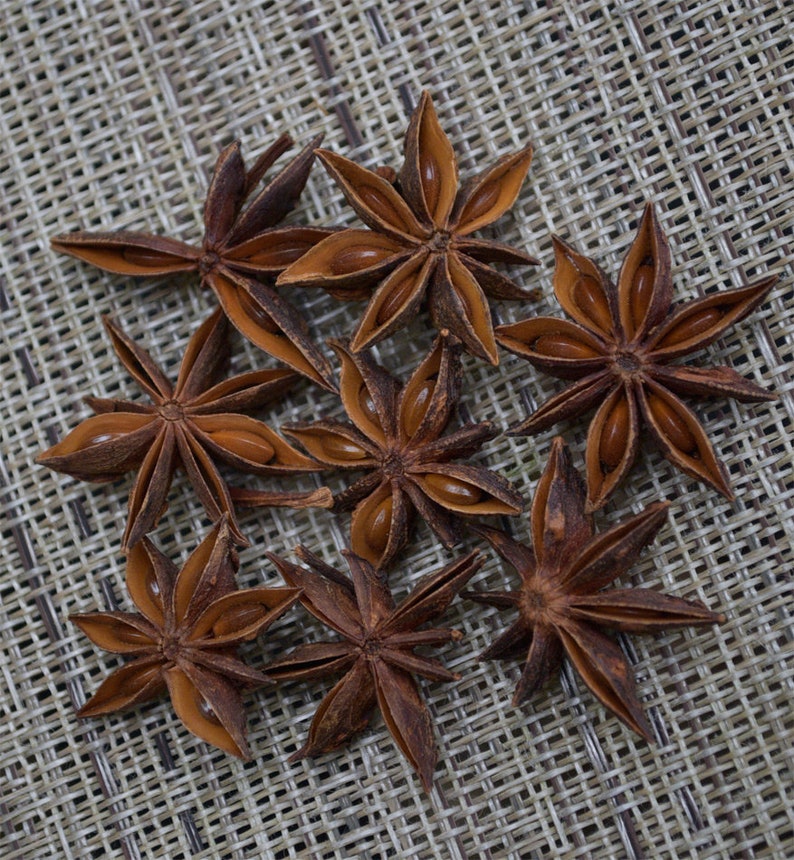 Organic Star Anise Whole Dried Loose 2 Ounces Illicium Etsy