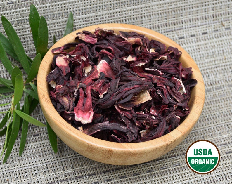 ORGANIC Hibiscus Flower Petals Whole Dried Loose 2 ounces Etsy