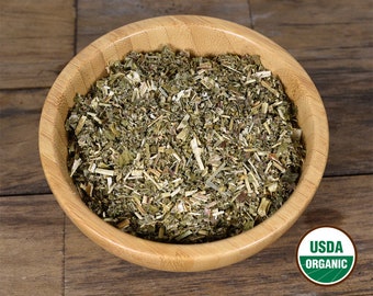 Organic Meadowsweet Herb Dried, Loose - 1 ounce cut & sifted herb. Filipendula ulmaria