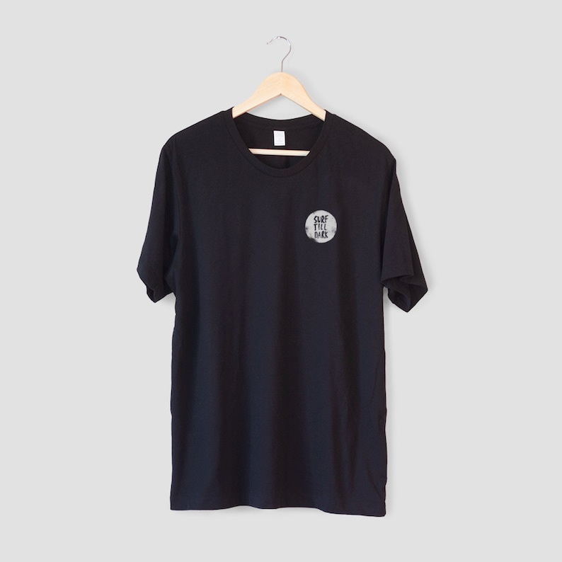 Surf Shirt - Surf Till Dark - Hawaii surf tshirt - hand lettering tshirt - surf tshirt men - gift for surfer men - Mens surfing shirt image 3