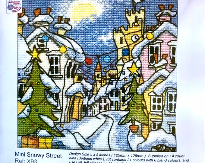 Mini Snowy Street by Michael Powell Cross Stitch X93 Complete Kit