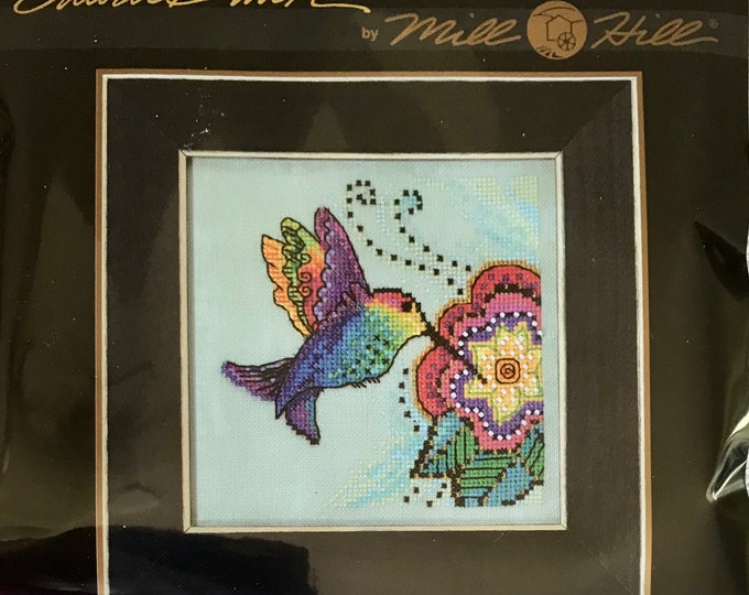 Laurel Burch Hummingbird Cross Stitch Complete Kit LB30-2313