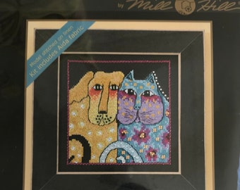 Laurel Burch Fur-Ever Friends Cross Stitch Complete Kit LB30-1622
