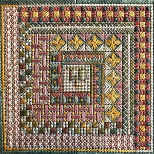 Vintage Log Cabin Basic Needlepoint Kit