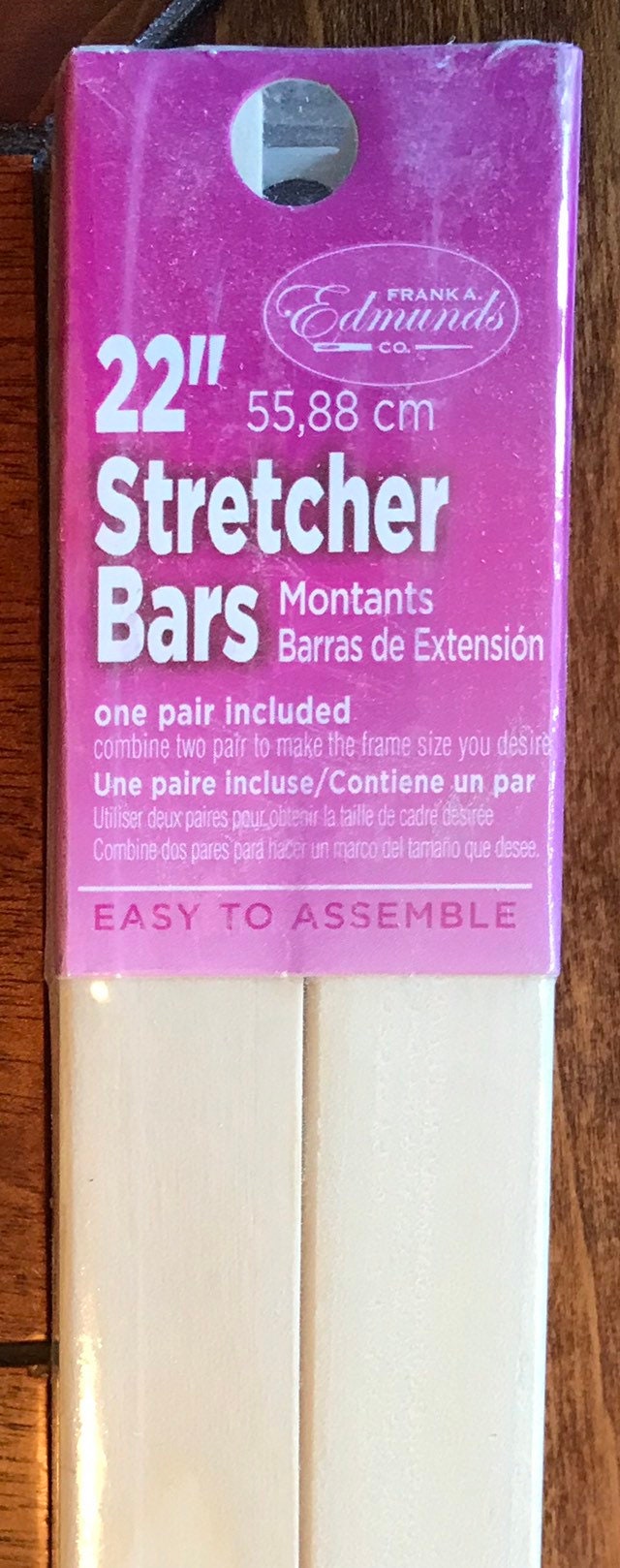 Needlepoint Stretcher Bars - 22 inch Standard Size Stretcher Bars 1 pair