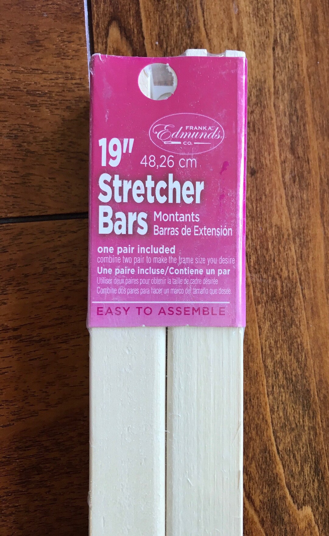 Lot De 2 Paires De Barres à Canevas (needlepoint Stretcher Bars) - 24x6 Et 9x12 Pouces - En Bois, Occasion