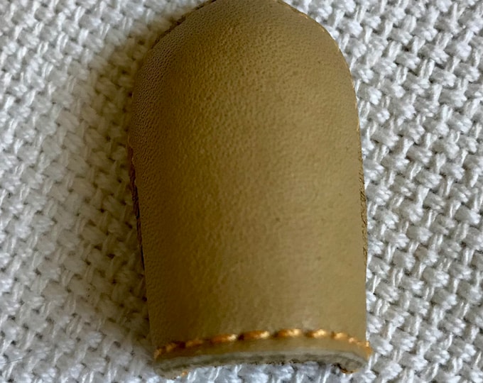 Natural Fit Leather Thimble, size Large or Medium, by Clover