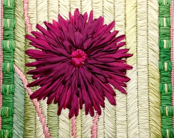 Dahlia Silk Flower Needlepoint Complete Kit - 4th in this Silk Flower Series - ON SALE - 25% OFF