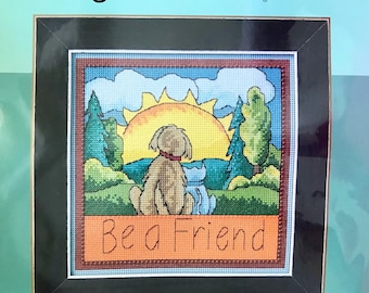 Sticks “Be a Friend” Cross Stitch Complete Kit by Mill Hill ST15-2313