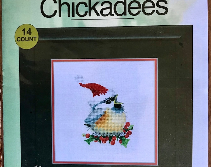 Chickadees Cross Stitch Complete Kit  by Valerie Pfeiffer