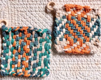 Handwoven small potholders
