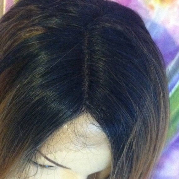 Ombre Mixed Brown With Blonde Highlights Lace Front Wig Etsy