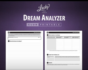 Dream Analyzer - CLUB Printable Exercise