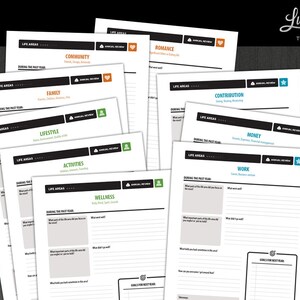 Annual Year-end Review (Personal), by LUCKY Life Tools, 14-page PDF Printable, 8.5 x 11 (Letter Size) - Binder format image 4