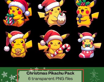 クリスマス かわいいポケモン ピカチュウ 歌うカラオケ PFP クッキー