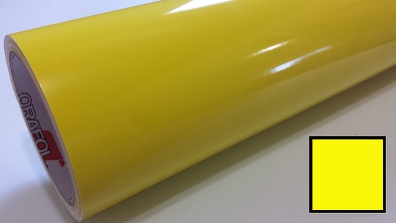 Gloss ~BRIMSTONE YELLOW Vinyl Graphics Decal Sticker Sheet Film Roll Overlay 24/"