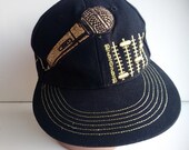 Hip Hop black embroidered cap Baseball Cap Rapper hat Musician trucker cap
