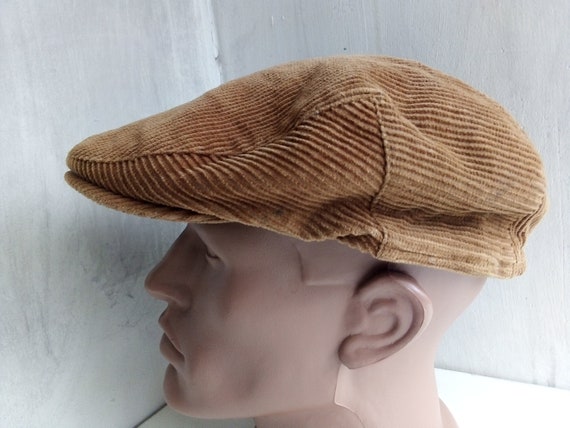 Tan velvet newsboy cap IVY CAP Spring Flat Cap New