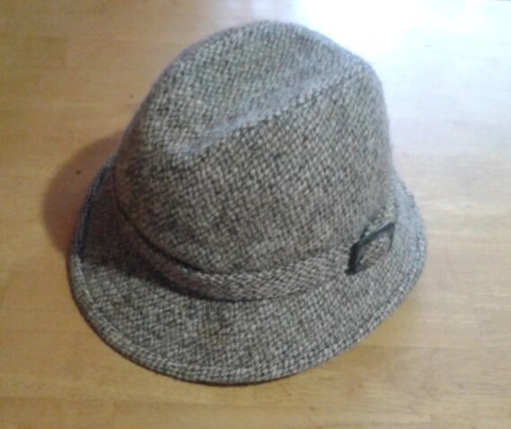Vintage TRILBY HAT Grey Wool Fedora Hat 