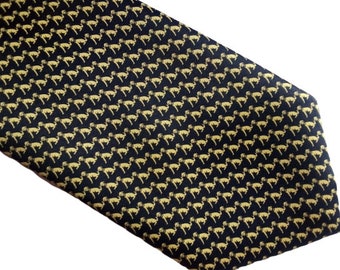 Rene Chagal vintage tie hand made novelty tie Dogs print tie Dogs lover gift
