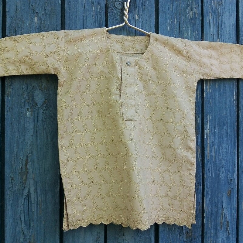 Natural White Organic Bamboo kurtas | Unisex Yoga Clothing | BOHO yoga shirts | Plain White Indian Kurtas | Organic Kundalini Clothing main image 1