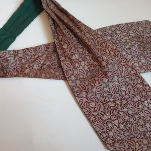 Vintage Ascot Cravat Paisley Ascot Bräutigam Mod Necktie Gentleman Cravat Hochzeit Krawatte Dandy Day Krawatte