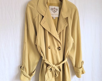 something navy silk trench