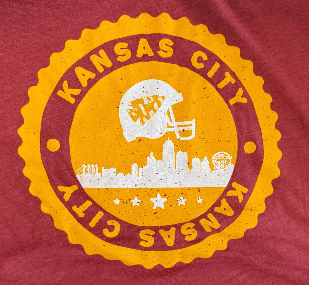 Kansas City Kansas City Skyline Unisex Super Soft Crew Triblend Red Tee ...