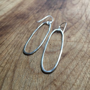 Oval Hoops, Modern Statement Hoops, Oblong