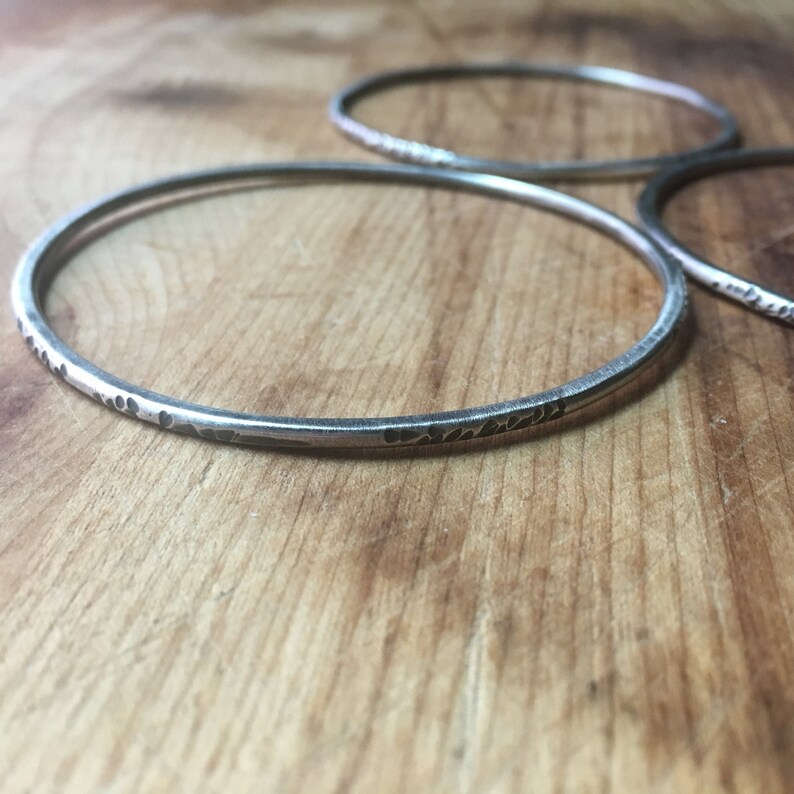 Set of 3 Thick Textured Bracelets image 6