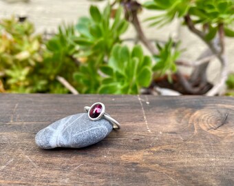 Garnet Stacking Ring