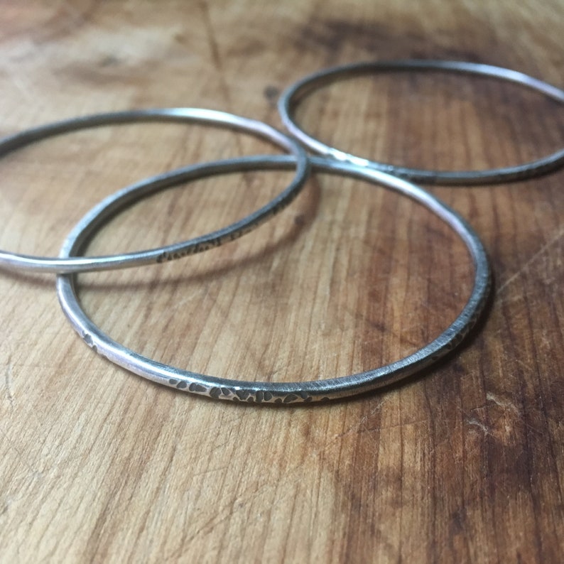 Set of 3 Thick Textured Bracelets image 7