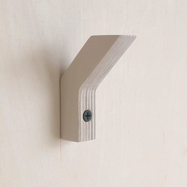 Baltic birch plywood wallhook - no 2 - natural