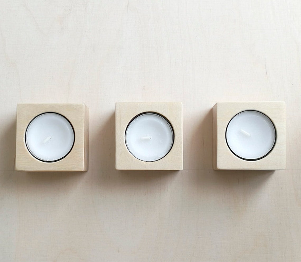 Baltic Birch Plywood Tea Light Holder Etsy