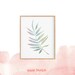 Watercolor Leaf Art Printable Watercolor Leaf Print Plant | Etsy