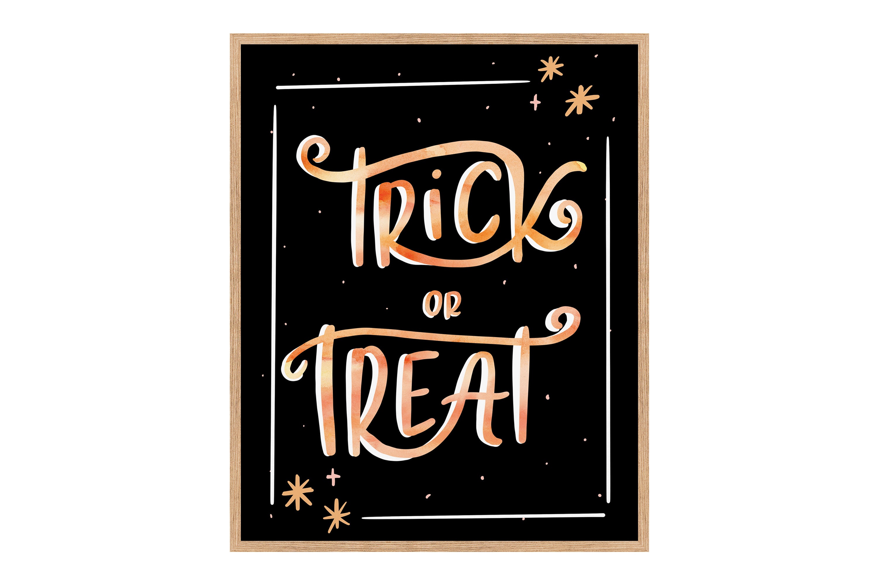 Trick or Treat Halloween Printable Trick or Treat Sign Trick | Etsy