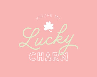 St Patrick's Day Art Prints, Lucky Charm Decor (Digital Download)