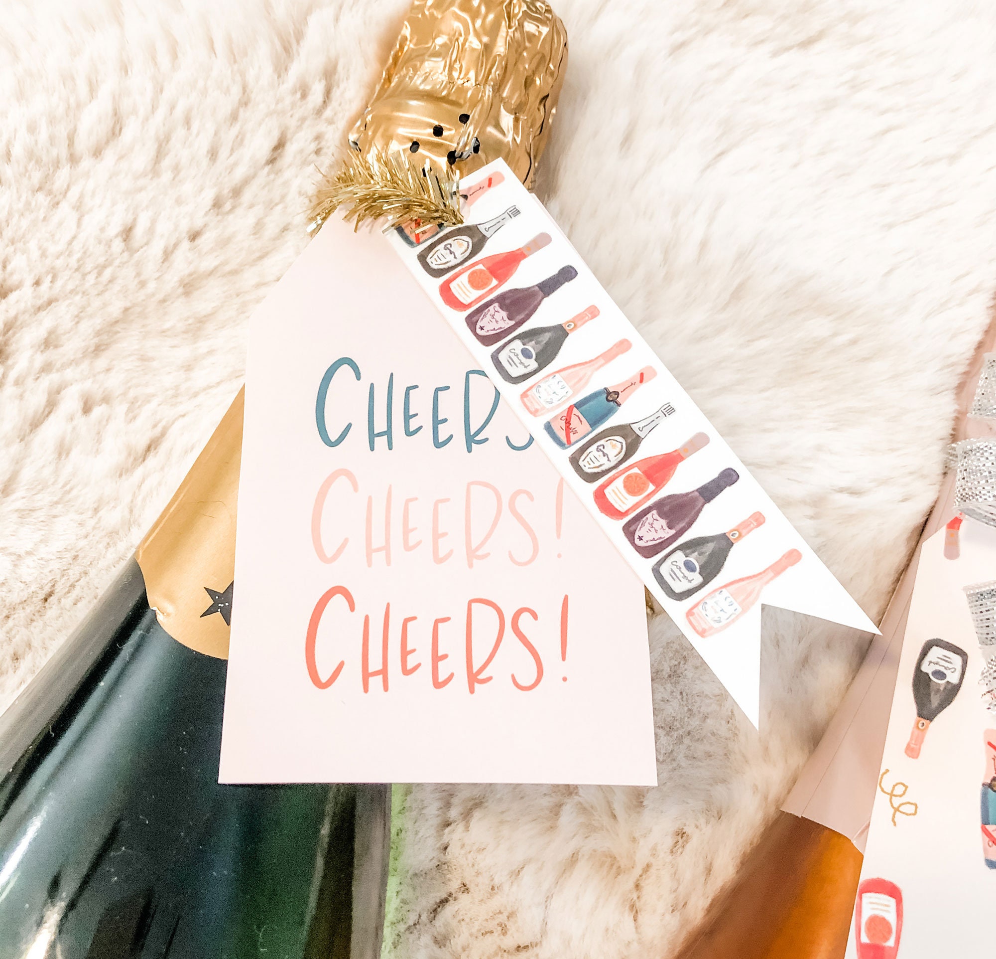 Printable Wine Bottle Gift Tags, Champagne Tags (digital Download) - Etsy