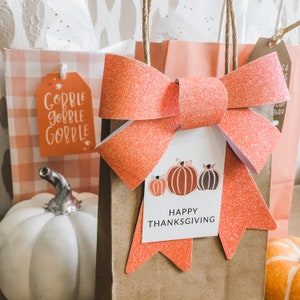 Printable Thanksgiving Tags, Thanksgiving Gift Tags, Cute Thanksgiving ...