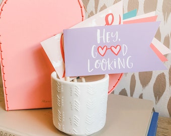 Printable Valentine's Day Flags, Valentine Baskets, Cute Valentine Flag Printables, Valentine Decor, Galentine Decor, Galentine's Day Flags
