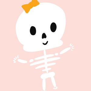 Cute Halloween Skeleton Printable Set of 4 Skeleton Designs - Etsy