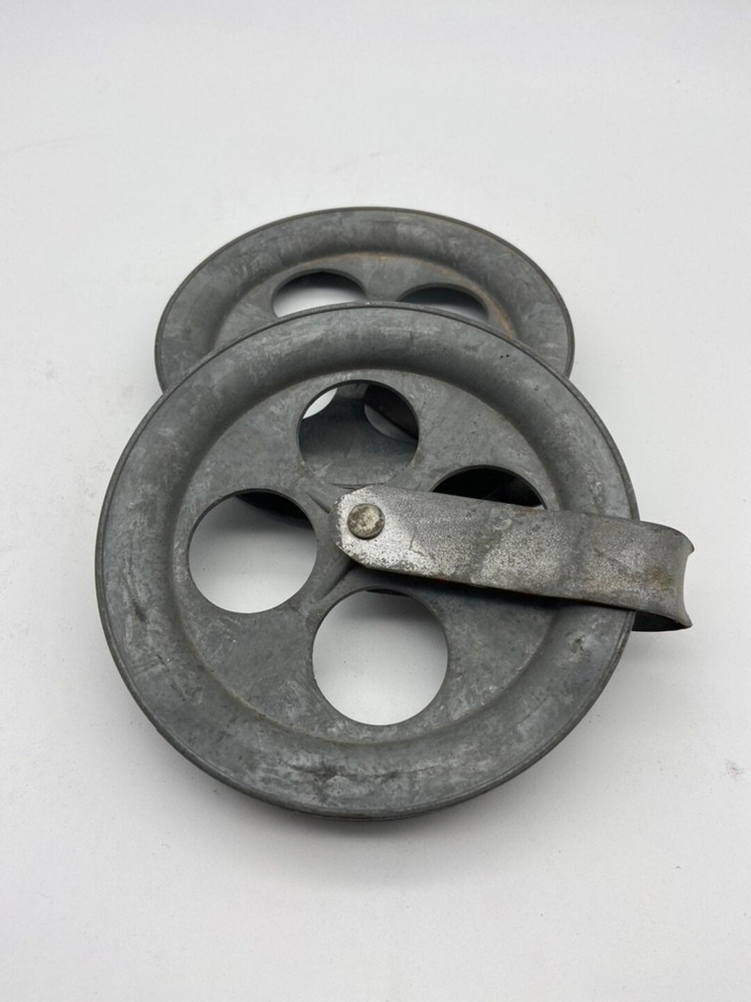 1960's 5 1/2 Metal Clothesline Wheel Set Etsy