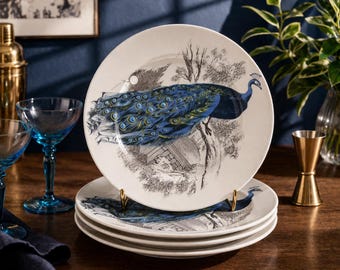 カーリー・ドッズリー ピーコックガーデン プレートセット | 8.5インチ イギリス製セラミック食器